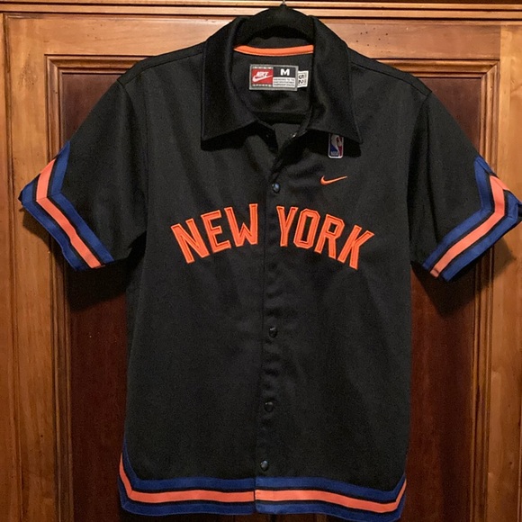 Rare NY Knicks Nike Vintage Warm Up Shooting Jersey Sz 12-14 Excellent Condition